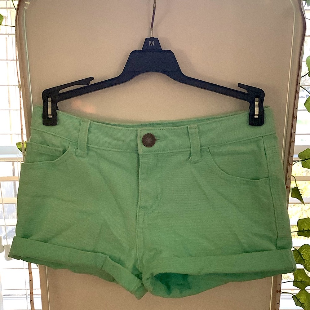 Kids mint green Cherokee jean shorts